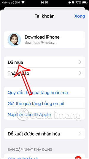 Đã tải trên Apple Store