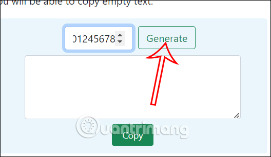 Tạo ký tự trống 