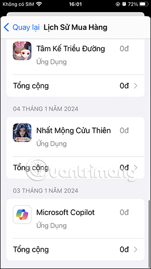 Ứng dụng mua trên App Store