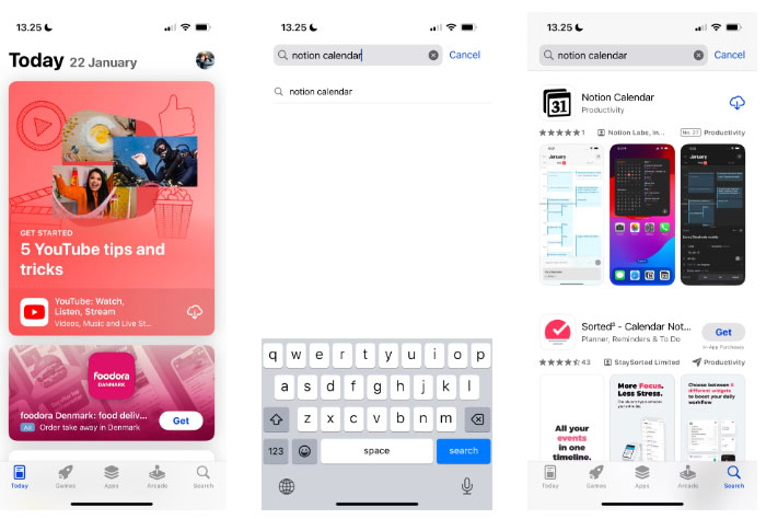 Tải Notion Calendar cho iOS