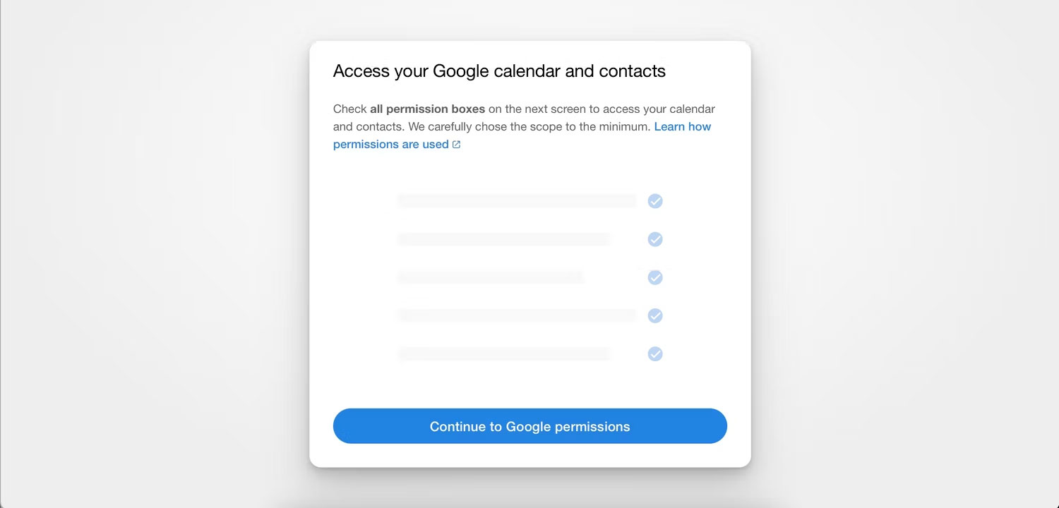Nhấp vào Continue to Google Permissions