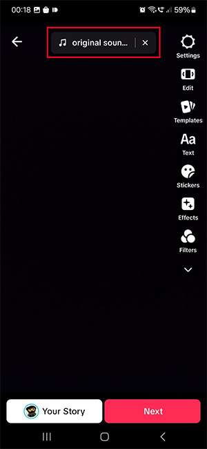 Đổi bài hát video TikTok