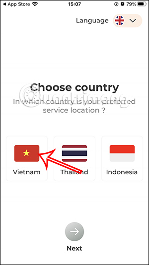Chọn quốc gia Việt Nam