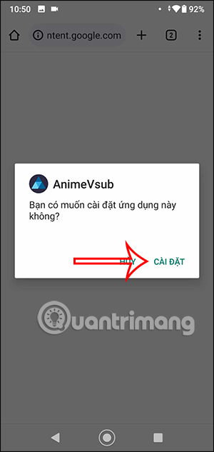 Cài ứng dụng AnimeVsub