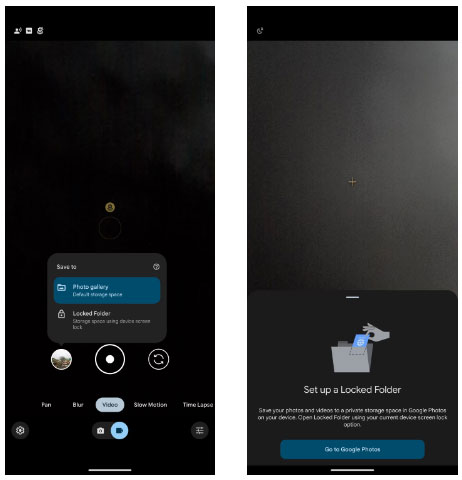 Kích hoạt Locked Folder trong Google Camera trên Pixel 8