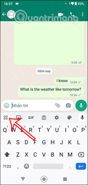 Tùy chọn bàn phím Android