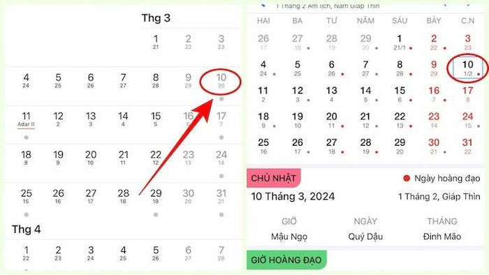 Lịch Do Thái lệch ngày so với lịch âm của Việt Nam.