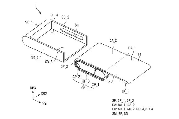 Samsung được cấp bằng sáng chế cho smartphone hình vuông với màn hình có thể mở rộng linh hoạt