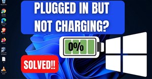 Sửa lỗi pin laptop báo "plugged in, not charging"