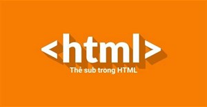 Thẻ HTML <sub>