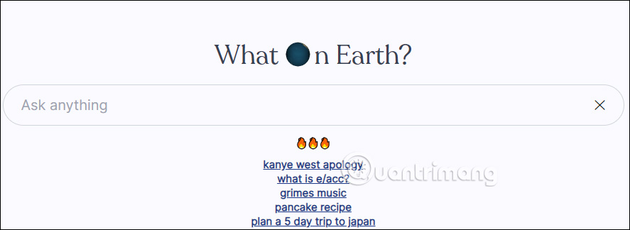 Giao diện WhatonEarth