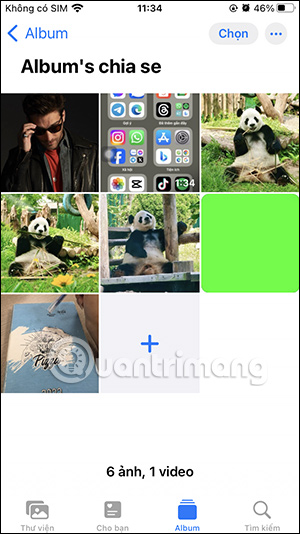 Album ảnh trên iPhone