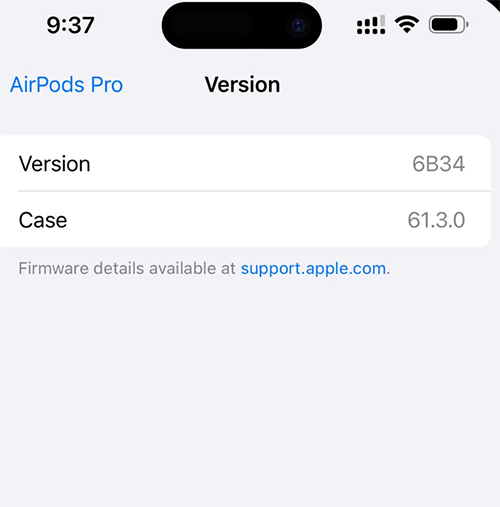 Nâng cấp phiên bản AirPods