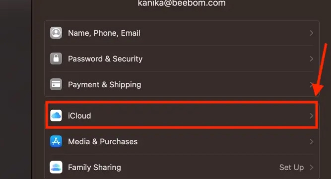 Tạo email iCloud trên Mac