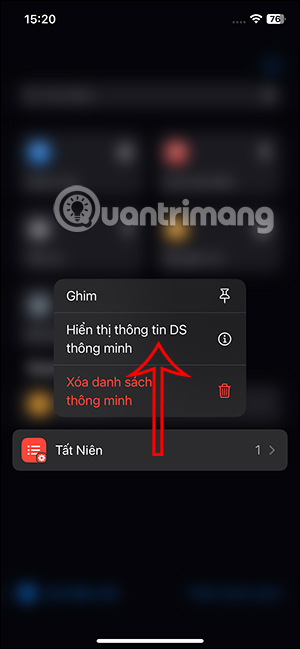 Chỉnh sửa danh sách thông minh