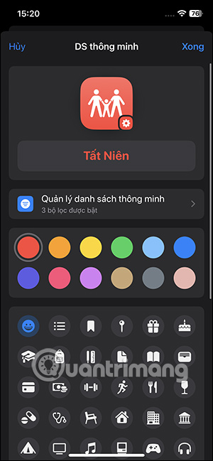 Thay đổi giao diện