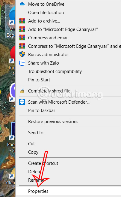 Tùy chỉnh Microsoft Edge Canary 