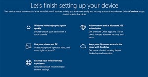 Cách kích hoạt/vô hiệu hóa màn hình “Let's finish setting up your device” trên Windows 11