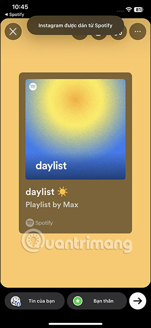 Chia sẻ Spotify Daylist