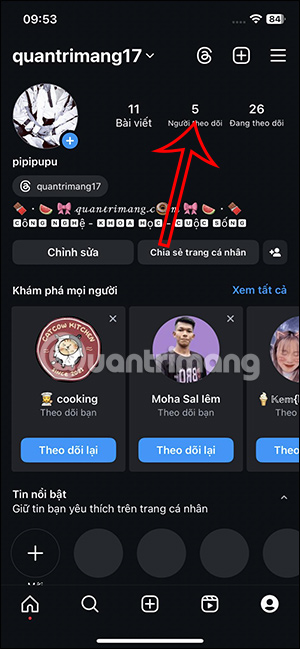 Người theo dõi Instagram