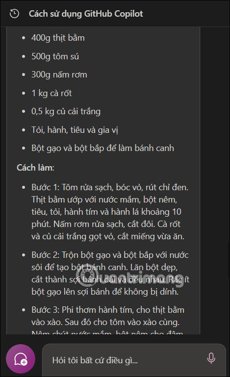 Tóm tắt video YouTube bằng tiếng Việt trên Copilot