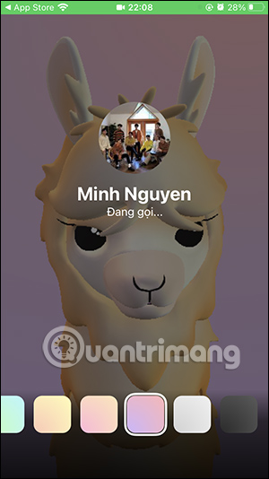 Thay đổi màu nền gọi video Messenger