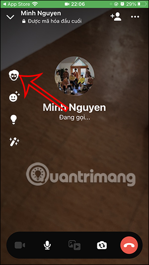 Chọn avatar gọi video Messenger