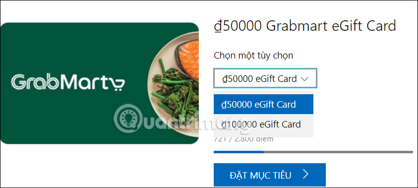 Đổi điểm Microsoft Rewards