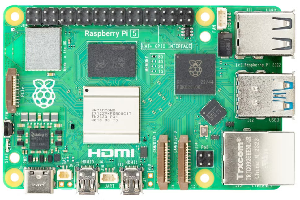 Bo mạch Raspberry Pi 5 