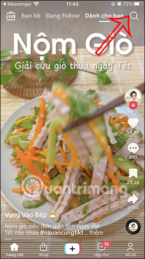Giao diện TikTok