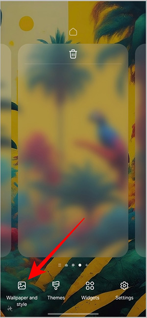 Chọn hình nền cho điện thoại Samsung