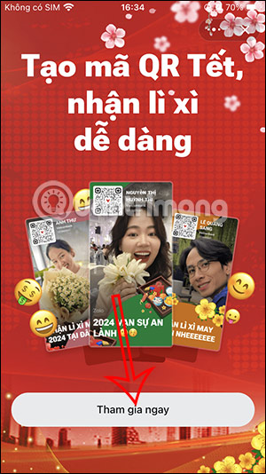 Tham gia tạo mã QR Tết