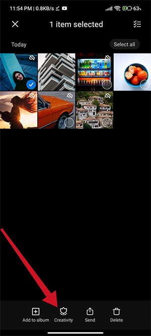 Chọn ảnh nghệ thuật trên Xiaomi