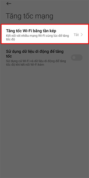 Tăng tốc Wi-Fi băng tần kép điện thoại Xiaomi