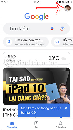 Google trên iPhone