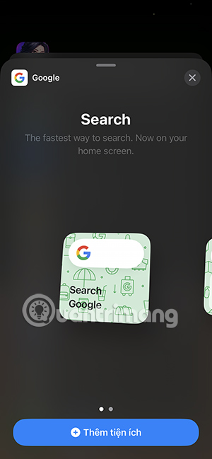 Tiện ích Google trên iPhone