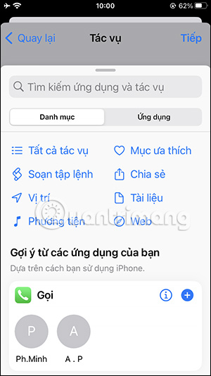 Tìm kiếm tác vụ