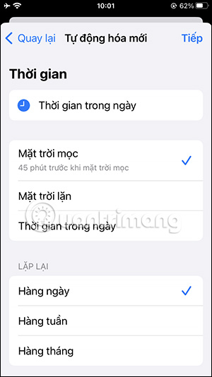 Thời gian tắt màn hình xám iPhone