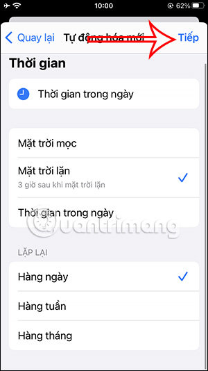 Thực hiện tác vụ