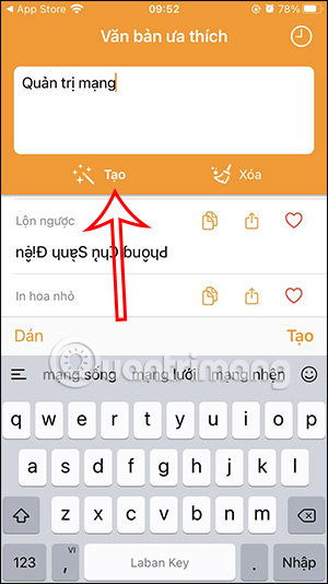 Tạo tin nhắn nghệ thuật WhatsApp