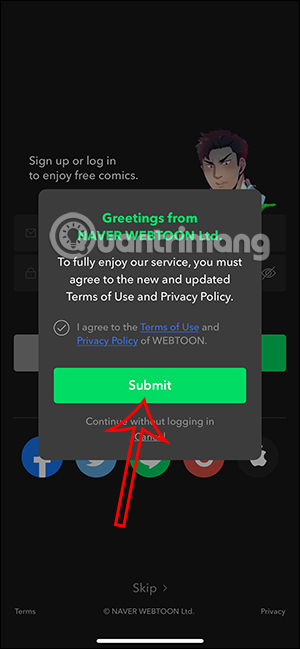 Điều kiện Naver Webtoon