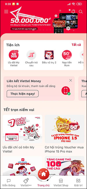 Tùy chọn My Viettel