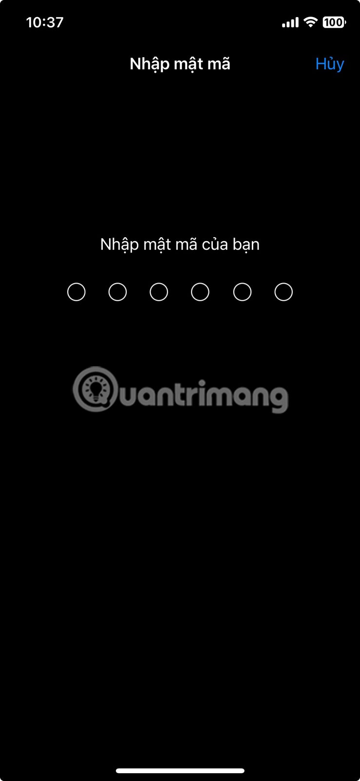 Xác nhận mật mã