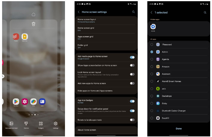Ẩn ứng dụng trên điện thoại Samsung