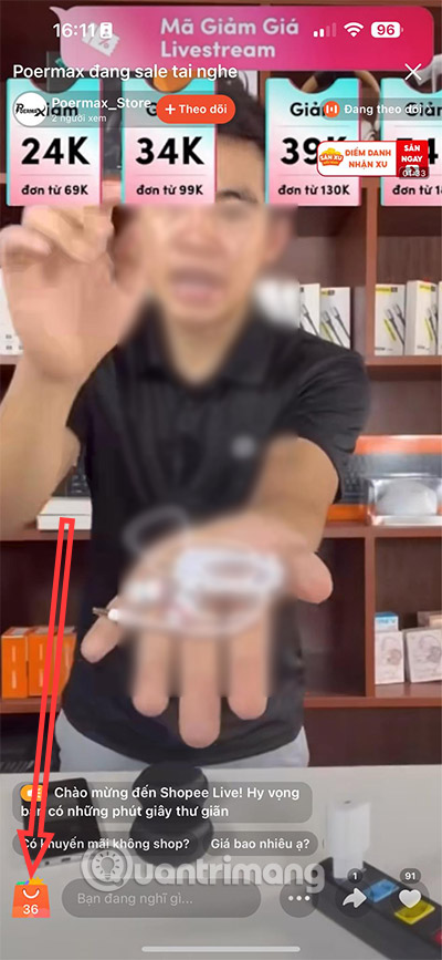 ma giam gia shopee live