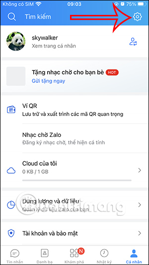 Cài đặt Zalo