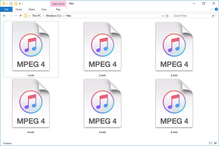File M4V trong Windows 10 mở bằng iTunes