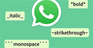 Cách nhắn tin nghiêng, in đậm trong WhatsApp