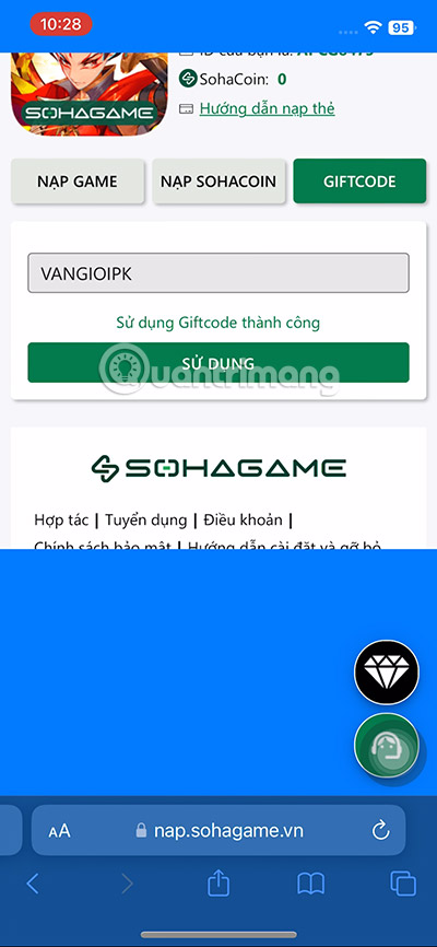 giftcode van gioi pk moi nhat