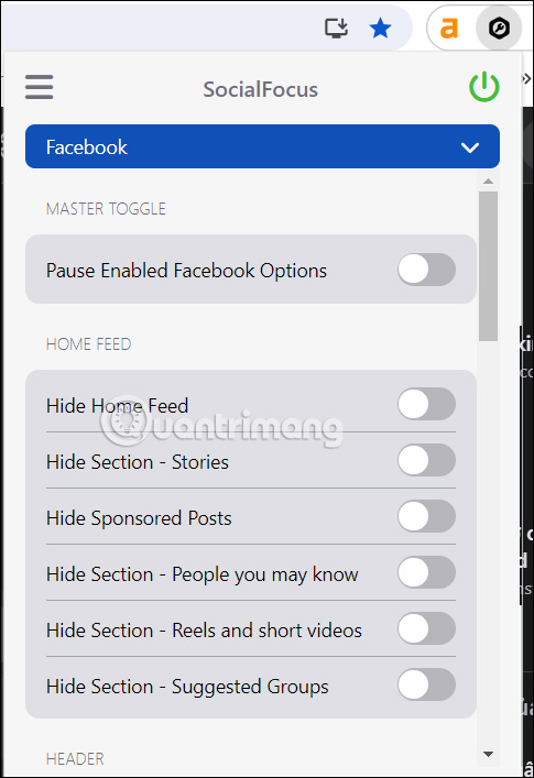 Tùy chỉnh từ SocialFocus